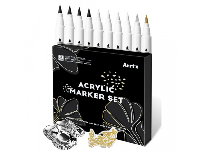 Acrylic Marker Pens ARRTX, 4 Colours, 10pcs