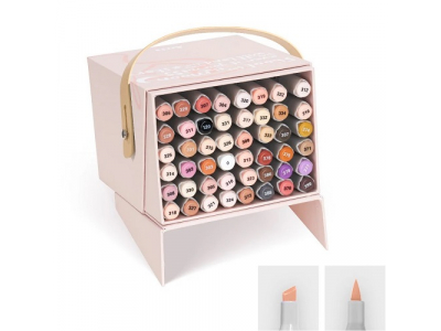 Double-Sided Marker Pens ARRTX Oros, 48 Colours, Skin Tone Shade