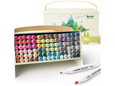 Double-sided Marker Pens ARRTX Alp, 90 Colours