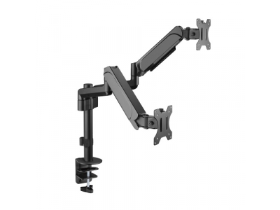 Dual 17"-32" Monitor Spring-Assisted Arm Mount