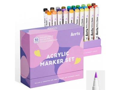 Acrylic Marker Pens ARRTX 30B, 30 Colours