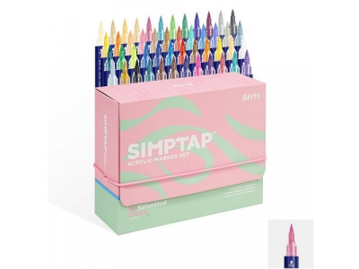 Acrylic Marker Pens ARRTX Simptap, 48 Colours