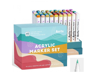 Acrylic Marker Pens ARRTX 60C, 60 Colours