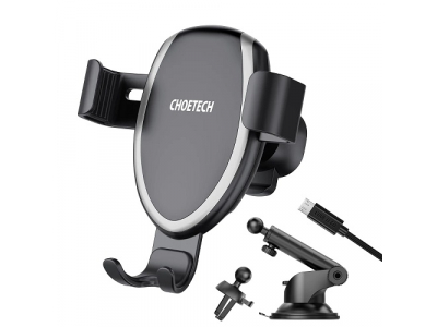 Car Phone Mount CHOETECH, with wireless charging function, 10W