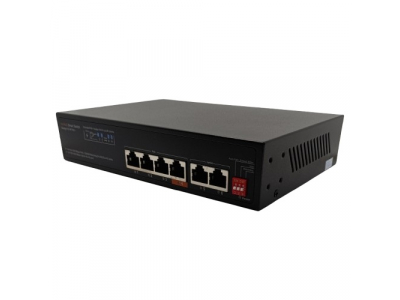 PoE switch 4x Gigabit PoE+2x Gigabit UPLINK, 65W