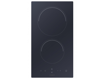  CANDY Ceramic Domino Hob CDH30, 2 cooking zones, Width 28.8 cm, Black color CDH30
