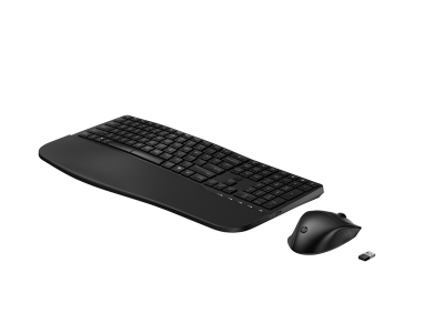  HP 685 Comfort Dual-Mode Keyboard and Mouse Combo, spill resistant - Black - US ENG 8T6L7UT#ABB