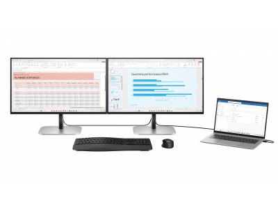  HP 524pu Series 5 Pro FHD Charging Monitor - 23.8" 1920x1080 FHD 350-nit 100Hz AG, IPS, USB-C(100W/15W)/HDMI/DisplayPort Daisy-Chain, 3x USB-A, RJ-45 LAN, height adjustable/tilt/swivel/pivot, 3 years (replaces E24u G5) 9D9V7AA#ABB