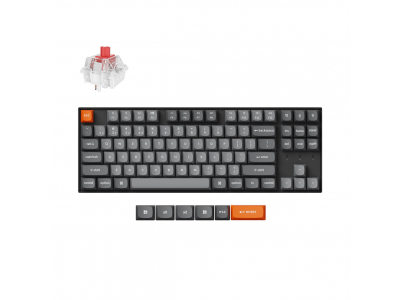 Keychron K8 Max RGB - US Layout - Hot-Swappable Super Red Wireless Keyboard K8M-H1