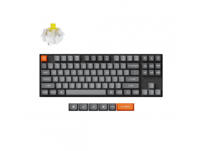  Keychron K8 Max RGB - US Layout - Hot-Swappable Super Banana Wireless Keyboard K8M-H4