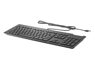  HP Slim v2 USB Wired Keyboard - Smartcard - Black - US/RUS A71J9AA#ACB