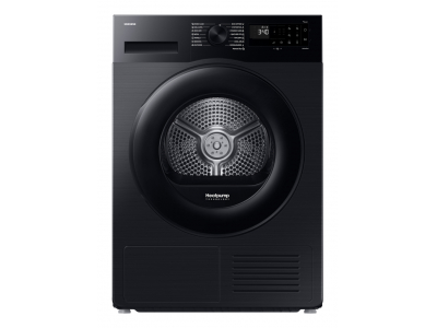  Samsung Dryer DV90DG52A0ABLE, black, SpaceMax, Higiene care, 9kg, A+++, heat pump, Black DV90DG52A0ABLE