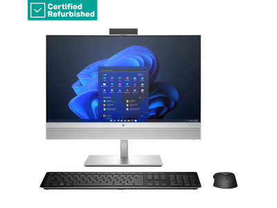  RENEW SILVER HP Elite 840 G9 AIO All-In-One 24 - i7-14700, 16GB, 512GB SSD, 23.8 FHD Touch AG, FPR, Height Adjustable, USB Mouse, Win 11 Pro, 1 years A55PLETR#BH5