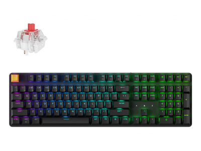  Keychron J5 - US Layout - Super Red Linear - Black Wireless Keyboard KJ5-H1