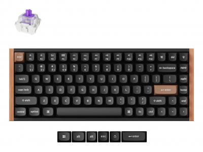  Keychron K2 HE SE - US Layout - Gateron Magnetic Nebula - Carbon Black Wireless Keyboard K2H-F1