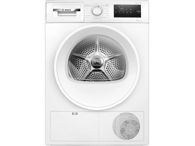  BOSCH Dryer WTH85V0MSN, 8kg, Energy class E, Heat Pump, White WTH85V0MSN
