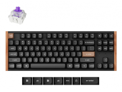  KEYCHRON K8 HE SE - US Layout - Gateron Magnetic Nebula - Carbon Black Wireless Keyboard K8H-F1