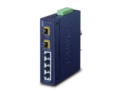 PLANET IGS-620TF network switch Unmanaged Gigabit Ethernet (10/100/1000) Blue