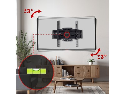 Maclean MC-781 TV mount 177.8 cm (70") Black