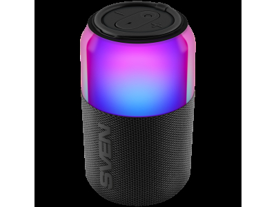 portable speaker SVEN PS-130, red, power output 10W (RMS), TWS, Bluetooth, USB, lithium battery SV-022983