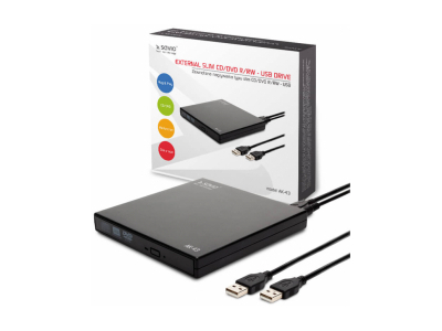 Savio External Slim CD/ DVD R/ RW – USB Drive