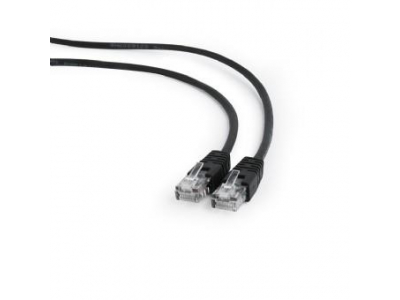 PATCH CABLE CAT5E UTP 0.5M/BLACK PP12-0.5M/BK GEMBIRD