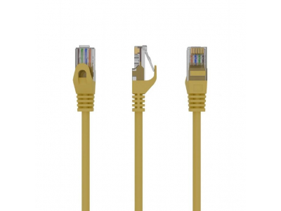 PATCH CABLE CAT6 UTP 0.25M/YELLOW PP6U-0.25M/Y GEMBIRD