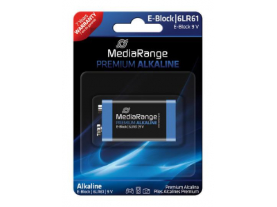 BATTERY ALKALINE E-BLOCK 9V/MRBAT107 MEDIARANGE