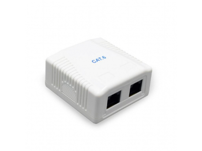 CABLE ACC MOUNT BOX CAT6 UTP/2P NCAC-2U6-01 GEMBIRD