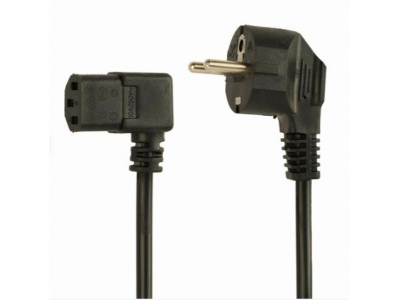 CABLE POWER ANGLED C13 1.8M/PC-186A-075-1.8M GEMBIRD