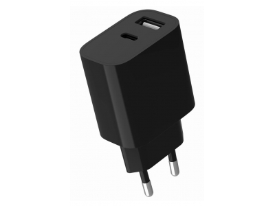 CHARGER USB UNIVERSAL BLACK/2P TA-UC-2AC12-01-BK GEMBIRD
