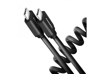 CABLE USB-C TO USB-C 0.6M 60W/TWISTER BLK BUCM-CM10TB AXAGON