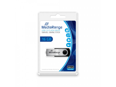 MEMORY DRIVE FLASH USB2 16GB/MR910 MEDIARANGE