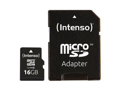 MEMORY MICRO SDHC 16GB C10/W/ADAPTER 3413470 INTENSO
