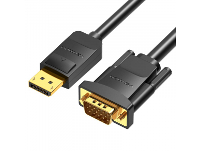 CABLE DP TO VGA 2M/BLACK HBLBH VENTION