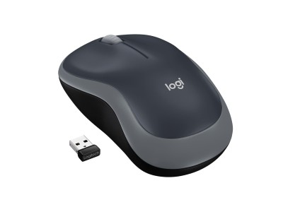 MOUSE USB OPTICAL WRL M185/SWIFT GREY 910-002235 LOGITECH
