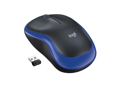 MOUSE USB OPTICAL WRL M185/BLUE 910-002236 LOGITECH