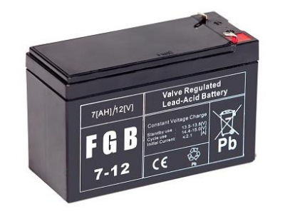 BATTERY 12V 7AH VRLA/FGB7-12 EMU