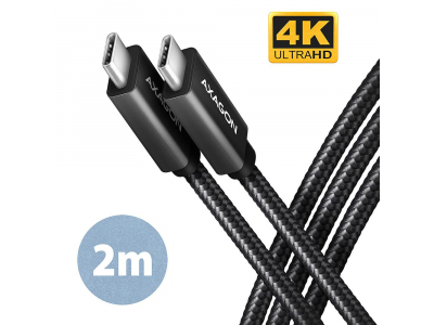 CABLE USB-C TO USB-C 2M 100W/BLACK BUCM32-CM20AB AXAGON