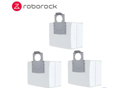 Vacuum Cleaner Accessory|ROBOROCK|Disposable Dust Bag 3pcs|White|For OC0/Q70+/Q70 Max+/OC5/Q75+/Q75 Max+/Q55+/O35/S75 MaxV Ultra/S70 Pro Ultra/S80 Pro Ultra/S85 Pro Ultra/OC0-D/S80+/Q80 Max+/OC5-D/S85+/Q85 Max+/Q55 Pro+/S70 Max Ultra/S75 Max Ultra/Q55 Max+/Q55 DuoRoller+|8.02.0131
