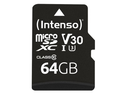 MEMORY MICRO SDXC 64GB C10/W/ADAPTER 3433490 INTENSO