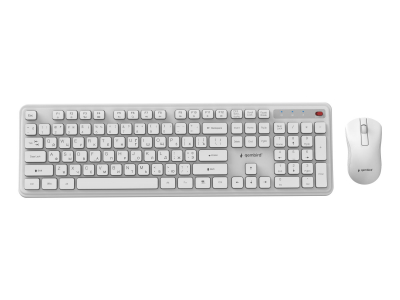 KEYBOARD +MOUSE WRL CYRILLIC/WH KBS-WPS-01-W-CYRL GEMBIRD