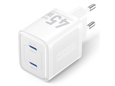 MOBILE CHARGER WALL 45W USB-C/2P WHITE FEFW0-EU VENTION