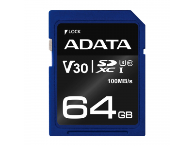 MEMORY SDXC 64GB V30/ASDX64GUI3V30S-R ADATA
