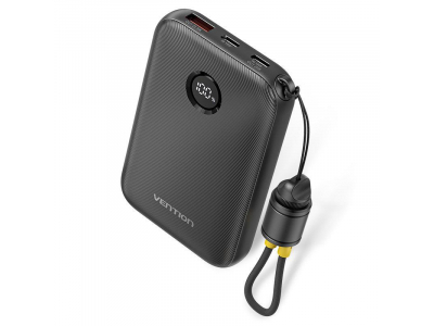 POWER BANK USB 10000MAH 22.5W/BLACK FKAB0-C VENTION