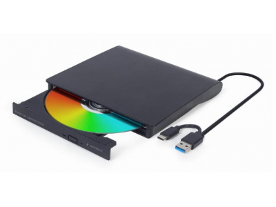 DVD RW USB3/USB-C 8X EXT RTL/BLACK DVD-USB-031 GEMBIRD