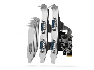 NET CARD PCIE 250KBPS 4PORT/SP&LP PCEA-S4N AXAGON