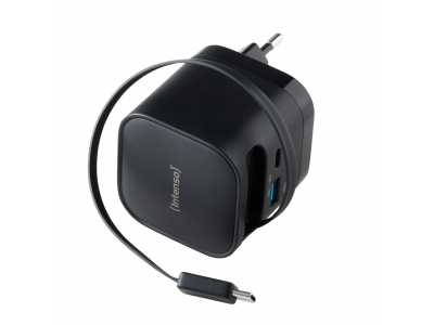 POWER ADAPTER 1XUSB-A/1XUSB-C/BLACK 7806520 INTENSO