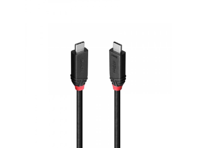 CABLE USB4 240W TYPE C 1M/BLACK LINE 37001 LINDY