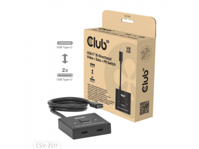 VIDEO SWITCH USB-C 2PORT/CSV-2511 CLUB3D